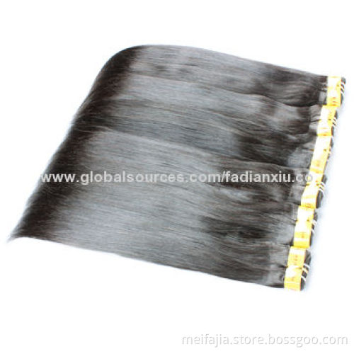 High-quality Silky Straight Wavy Remy Hair Extensions, 100% Virgin Peruvian Human Hair Weave